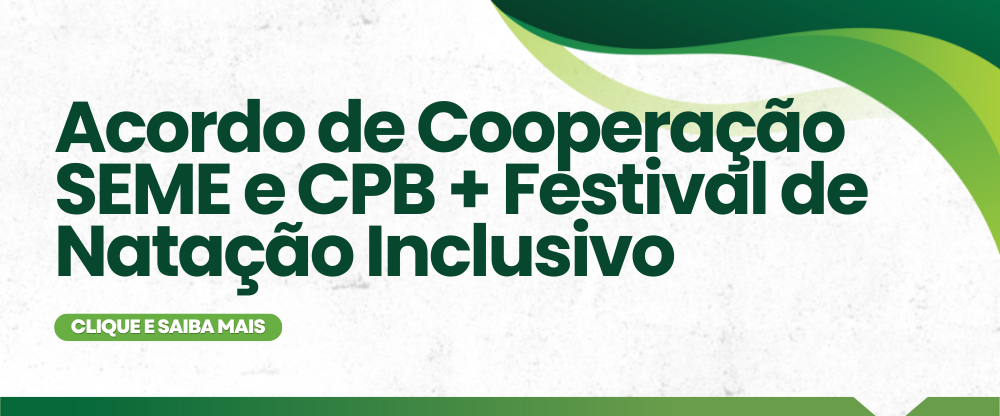 Na imagem, arte informativa do acordo de cooperação SEME  e CPB.