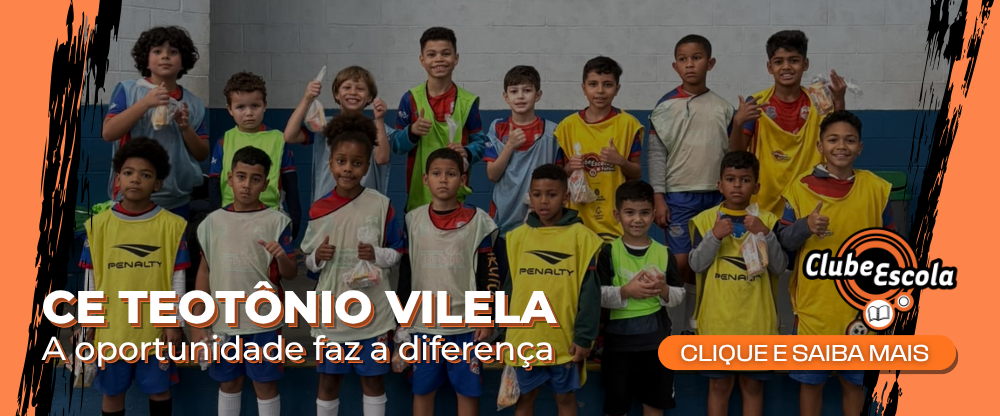 Na imagem, banner com a arte do Centro Esportivo Teotônio Vilela.
