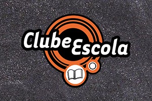 Na imagem,  arte do programa Clube Escola.