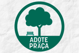 Logo Adote uma Praça em verde