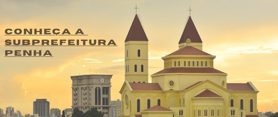 Igreja Basílica da Penha com a escrita 