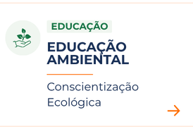 Imagem com fundo branco e bordas finas em tom bege-claro. No canto superior esquerdo, há um ícone circular verde bem claro contendo a ilustração de uma mão sustentando uma pequena muda de planta em tom verde-escuro. Ao lado do ícone, destaca-se uma etiqueta em fundo verde-claro com a palavra 